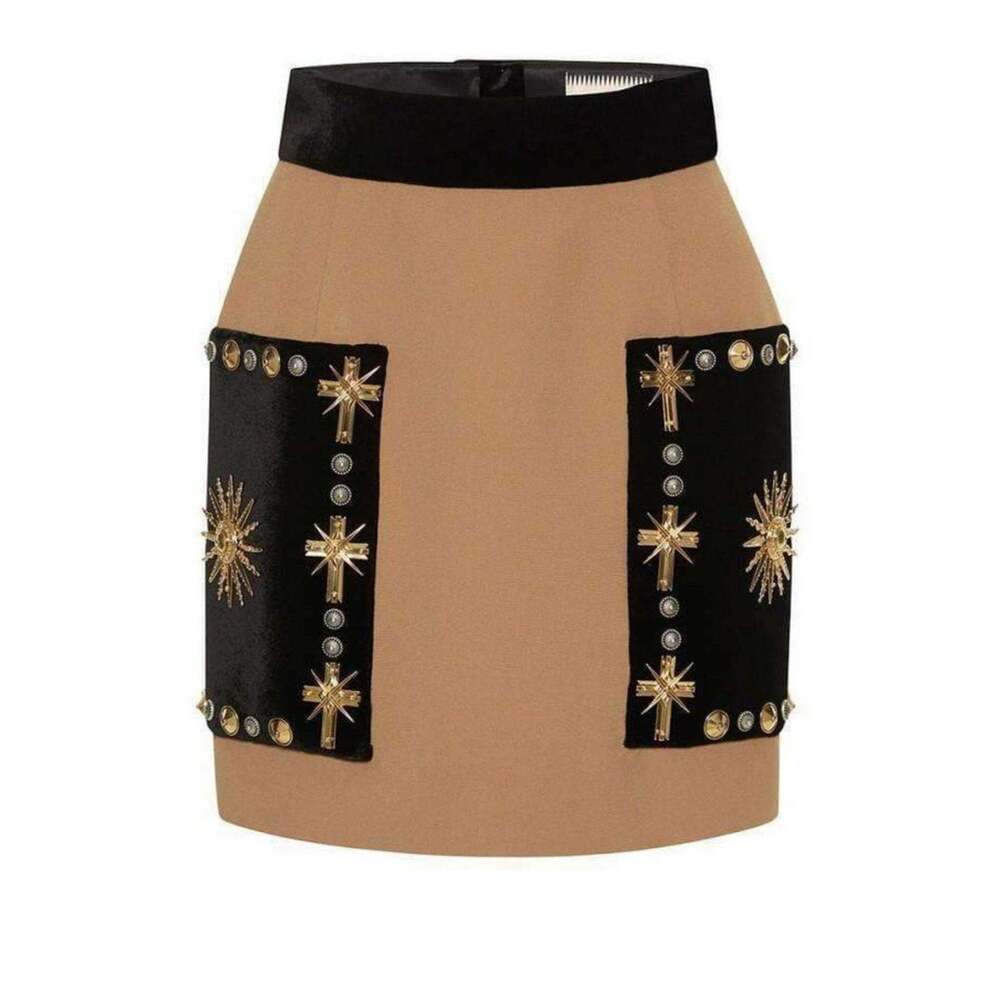 Fausto Puglisi - Embellished Velvet Mini Skirt - IT 40